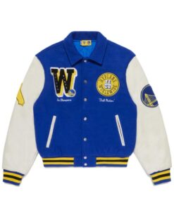 NBA Golden State Warriors Blue Varsity Jacket