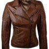 Alicia Biker Leather Jacket