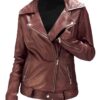 Elina Biker Leather Jacket