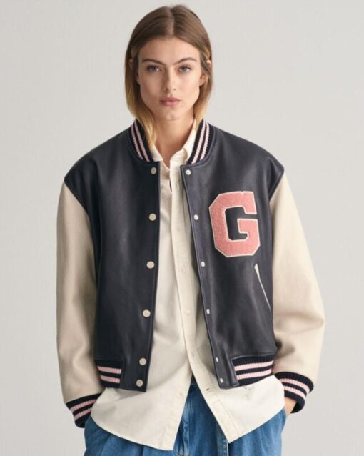 GANT Women’s Leather Varsity Jacket