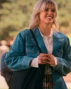 Renee Rapp The Sex Lives Of College Girls Leighton Blue Denim Blazer