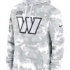 Washington Commanders Salute To Service Camo 2024 Pullover Hoodie