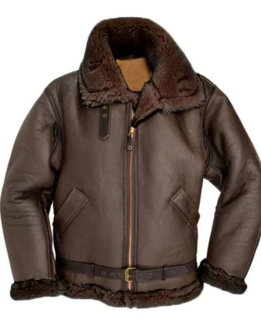 Men’s RAF Aviator B3 Shearling Sheepskin Leather Jacket