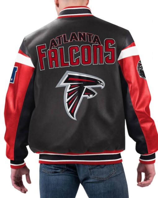 Men’s G-III Sports by Carl Banks Black Atlanta Falcons Full-Zip Varsity Jacket