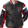 Men’s G-III Sports by Carl Banks Black Atlanta Falcons Full-Zip Varsity Jacket