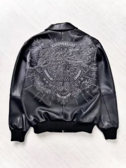 American Legend Anniversary Edition 46 Pelle Pelle Black Leather Jacket