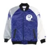 Men Baltimore Colts The Reliever Varsity Satin Blue Jacket