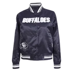 Men Colorado Buffaloes Pearl Navy Satin Jacket Sale