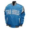  Men North Carolina Tar Heels Power Carolina Blue Satin Jacket Sale