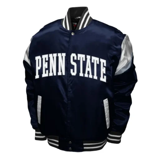 Men Penn State Nittany Lions Power Navy Blue Satin Jacket Sale