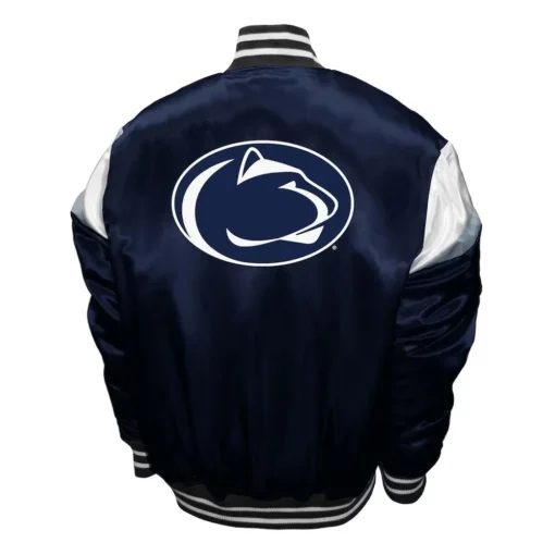 Men Penn State Nittany Lions Power Navy Blue Satin Jacket Sale