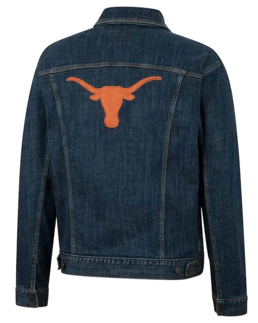 Texas Longhorns Retro Denim Button-Up Jacket