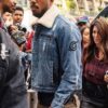 Michael B Jordan Naruto Denim Fur Collar Jacket