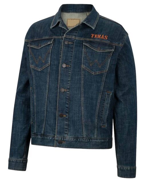 Texas Longhorns Retro Denim Button-Up Jacket