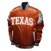 Men Texas Longhorns Power Burnt Orange Satin Jacket Sale