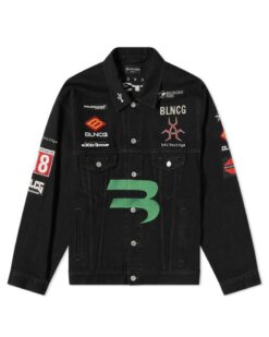 Balenciaga Gamer Logo Denim Jacket