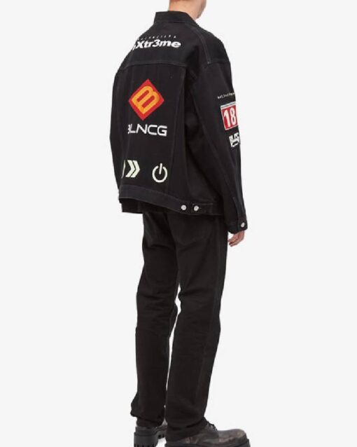 Balenciaga Gamer Logo Denim Jacket